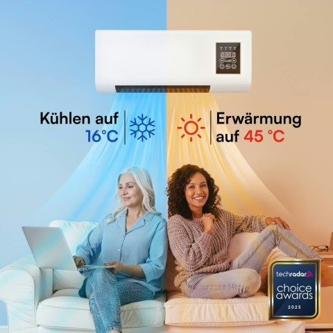 Cryorix mobiles Klimagerät mit Dual-Modus – Kühlen und Heizen ohne Installation